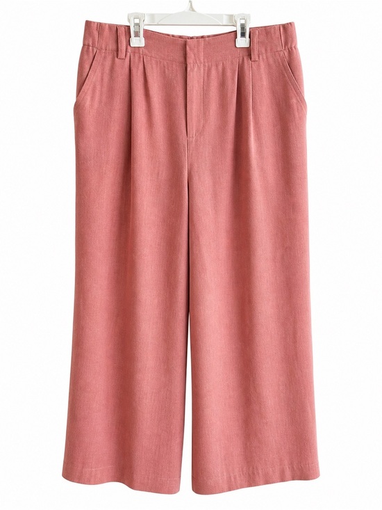 Pants - Halara Wide Leg Dress Pants 1X Dusty Pink High Rise Pull On Office Casual
